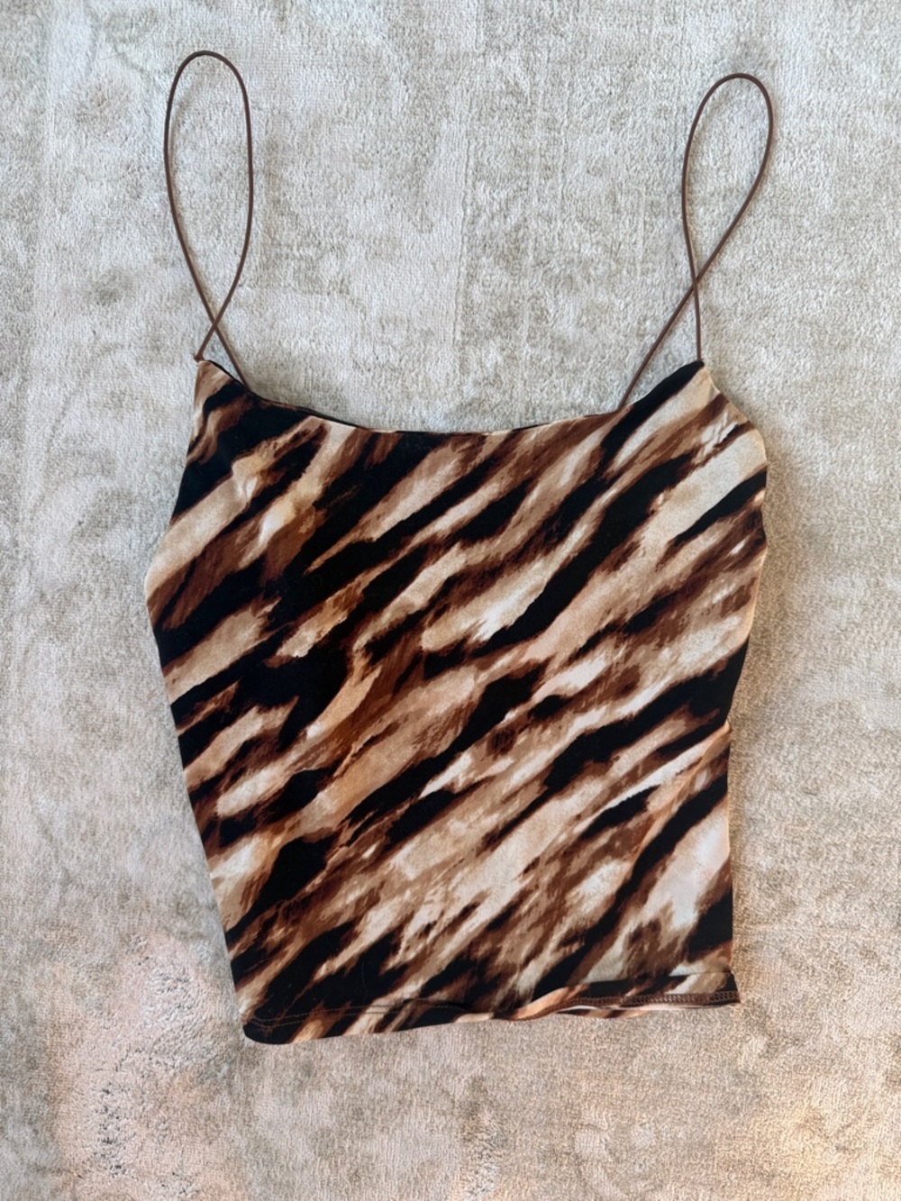 Leith Brown & Black Animal Print Camisole